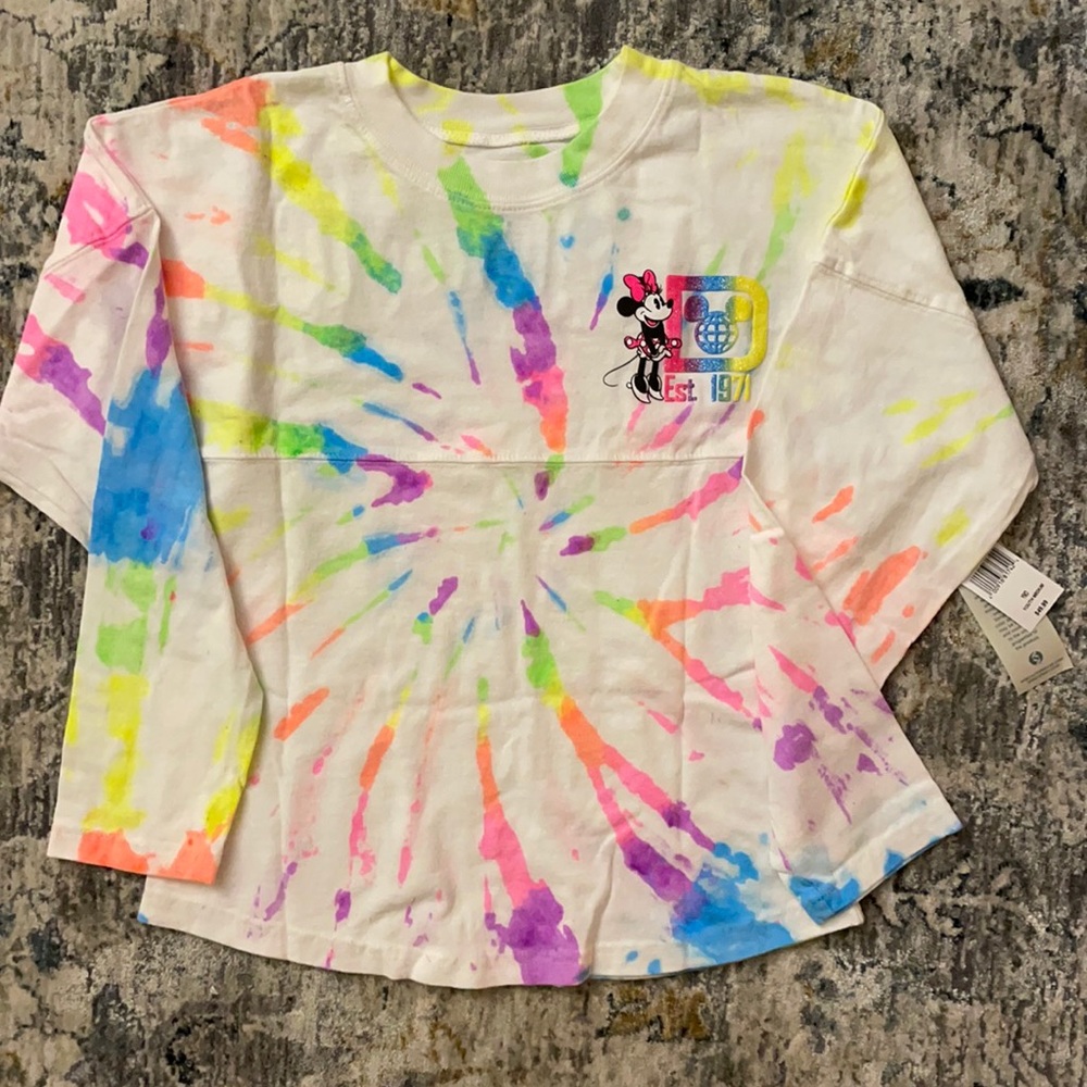 Disney Girls Tie Dye Spirit Jersey Size Youth M